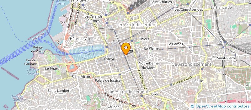 localisation de l'entreprise ASS OEUVRE SOC UN FEMM FRANCAI à MARSEILLE 1