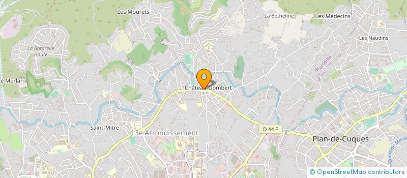 localisation de l'entreprise ASS OEUVRE SOCIA REGION CHATEAU GOMBERT à MARSEILLE
