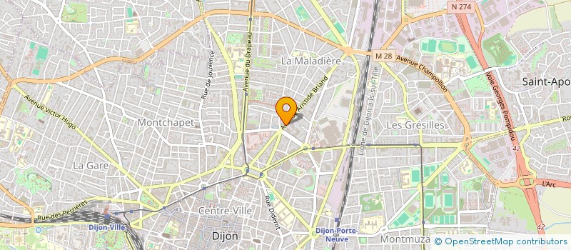 localisation de l'entreprise ASS OEUVRES SOCIALES ENASG à DIJON