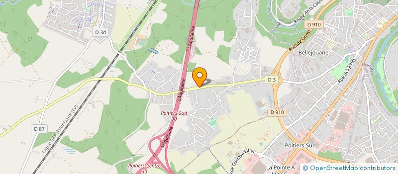 localisation de l'entreprise ASS OEUVRES SOCIALES PTT REGION POITIERS à VOUNEUIL-SOUS-BIARD