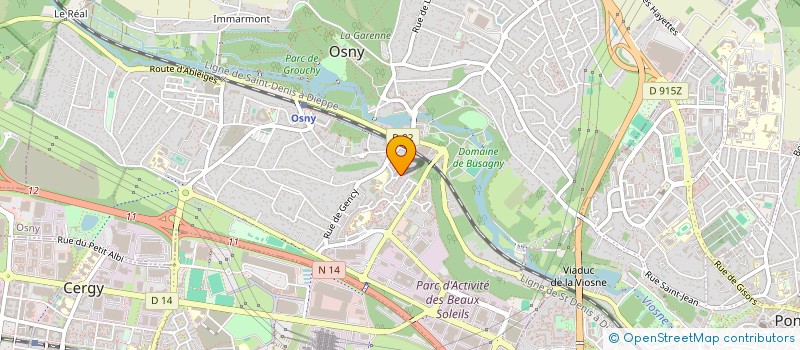 localisation de l'entreprise ASS OFFICE MUNICIPAL CULTUREL D'OSNY  OSNY