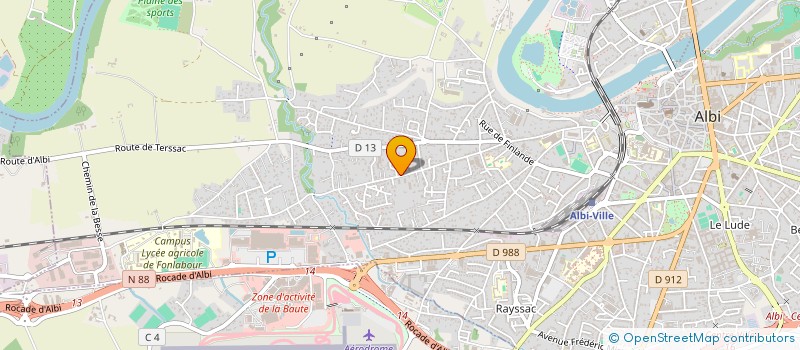 localisation de l'entreprise ASS OFFICE TARNAIS DE L'IMMOBILIER à ALBI