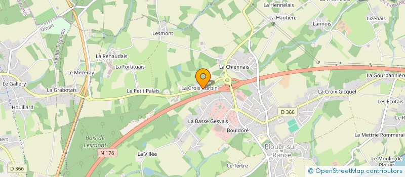 localisation de l'entreprise ASS OFFICIER MARINIER ET VEUVE  PLOUER-SUR-RANCE