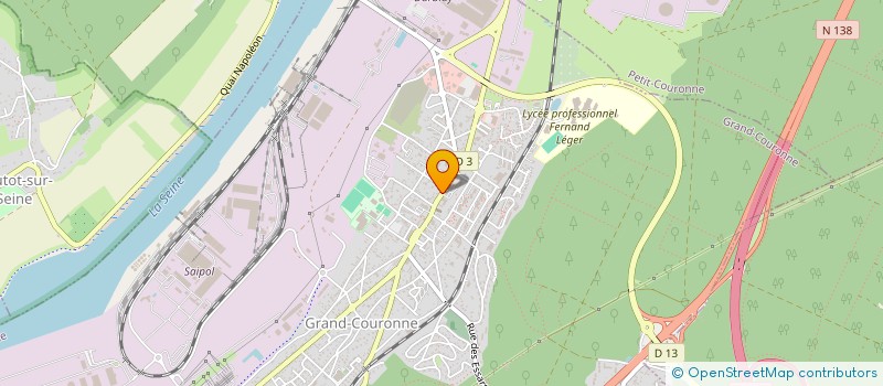 localisation de l'entreprise ASS OFFICIERS DE RESERVE DE ROUEN  GRAND-COURONNE