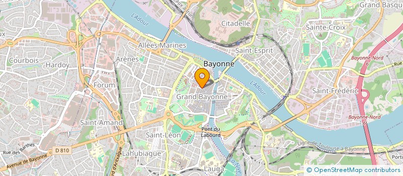 localisation de l'entreprise ASS OFFICIERS RESERVE PYRENEES ATLANT à BAYONNE