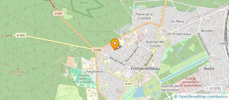 localisation de l'entreprise ASS OGEC - ECOLE SAINT LOUIS à FONTAINEBLEAU