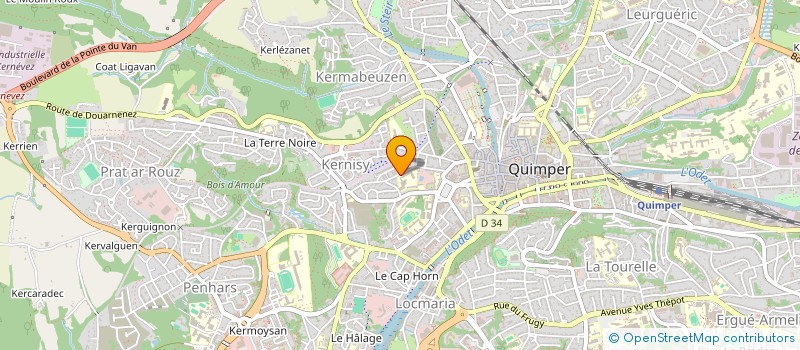 localisation de l'entreprise ASS OGEC LE PARACLET à QUIMPER