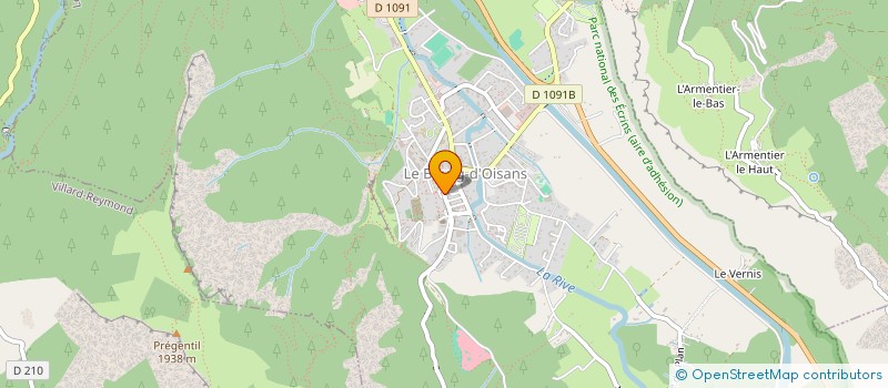 localisation de l'entreprise ASS OISANS ACCUEIL  LE BOURG-D'OISANS