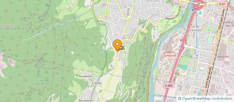 localisation de l'entreprise ASS  OLD BLACK BURNE'S à SEYSSINS