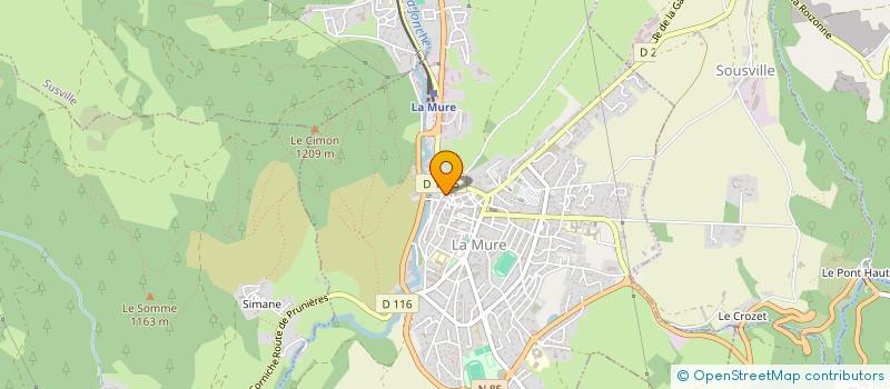 localisation de l'entreprise ASS OMNI SPORTS SUD ISERE à LA MURE