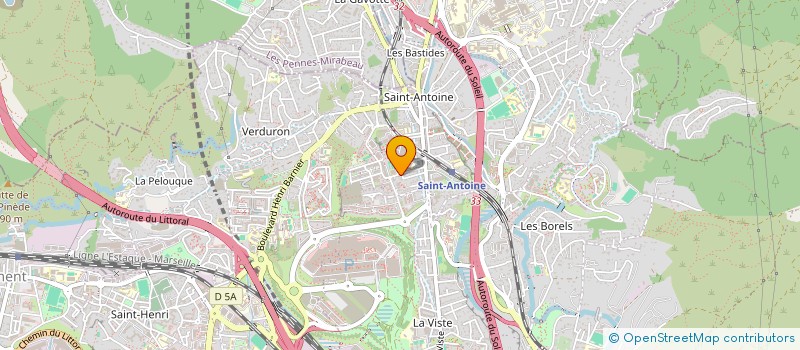 localisation de l'entreprise ASS OMNISPORTS MARSEILLE NORD à MARSEILLE