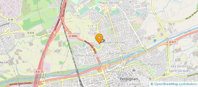 localisation de l'entreprise ASS OMNISPORTS SAPEURS POMPIERS ELS COMPANYS EN PRIMER  PERPIGNAN