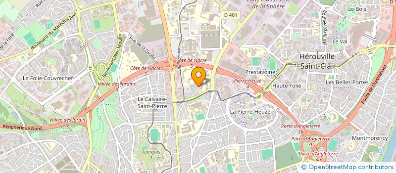 localisation de l'entreprise ASS ONCOLOGIE CALVADOS ORNE MANCHE à CAEN