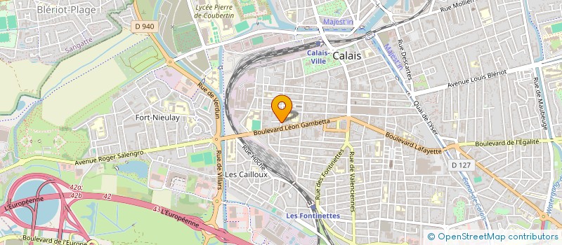 localisation de l'entreprise ASS OPALE BD à CALAIS