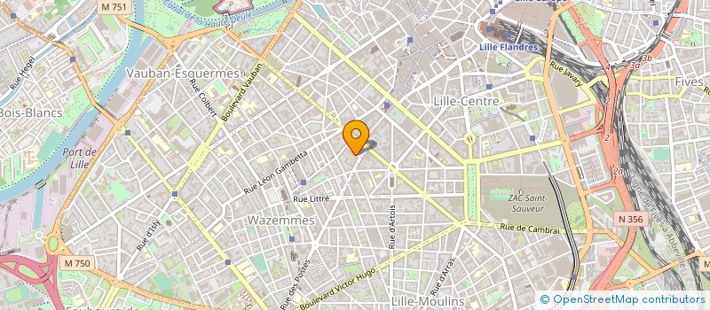 localisation de l'entreprise ASS OPHTALMOLOGIQUE REPUBLIQUE à LILLE