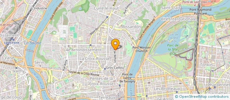 localisation de l'entreprise ASS OPUS 21 à LYON 4EME