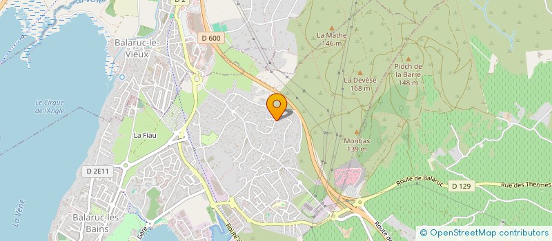 localisation de l'entreprise ASS ORCHESTRAL  BALARUC-LES-BAINS