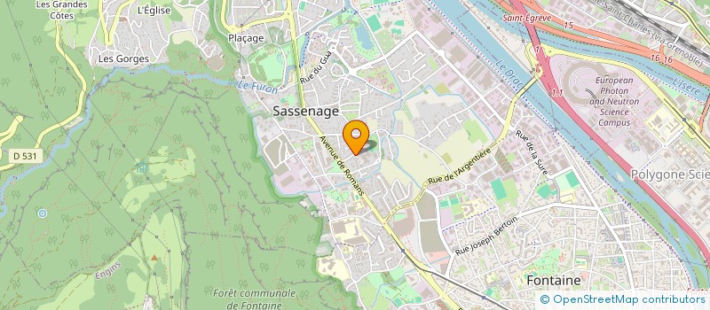 localisation de l'entreprise ASS  ORCHESTRE D'HARMONIE DE SASSENAGE  SASSENAGE