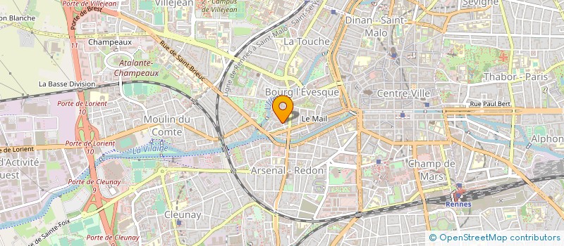 localisation de l'entreprise ASS ORCHESTRE DE CHAMBRE DE ST GREGOIRE  RENNES