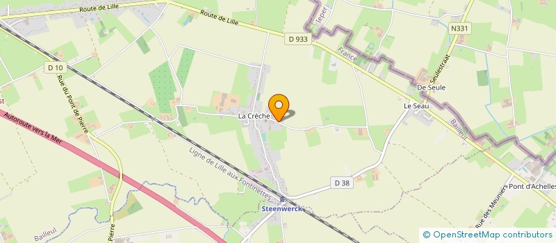 localisation de l'entreprise ASS ORG VACAN ENFANTS CHEMINS DU SOLEIL à BAILLEUL