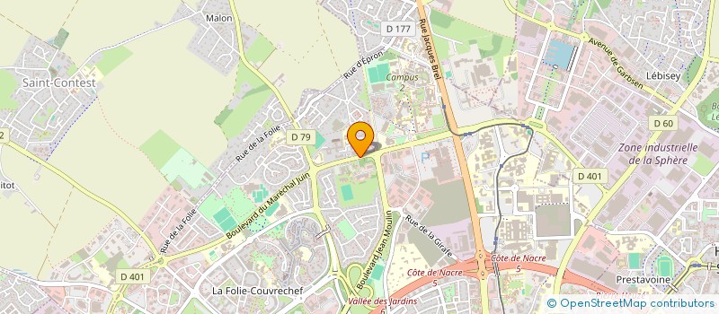 localisation de l'entreprise ASS ORGANI MANIF PROMO SAP POMPIERS CAEN à CAEN