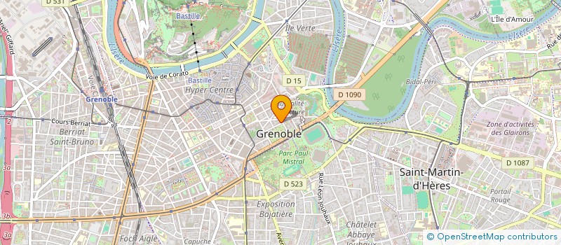 localisation de l'entreprise ASS ORGANISAT PARTIES PISTOLETS A AIR  GRENOBLE
