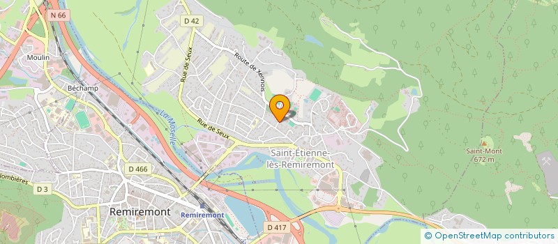 localisation de l'entreprise ASS ORGANISATION GARDERIE PERISCOLAIRE à SAINT-ETIENNE-LES-REMIREMONT