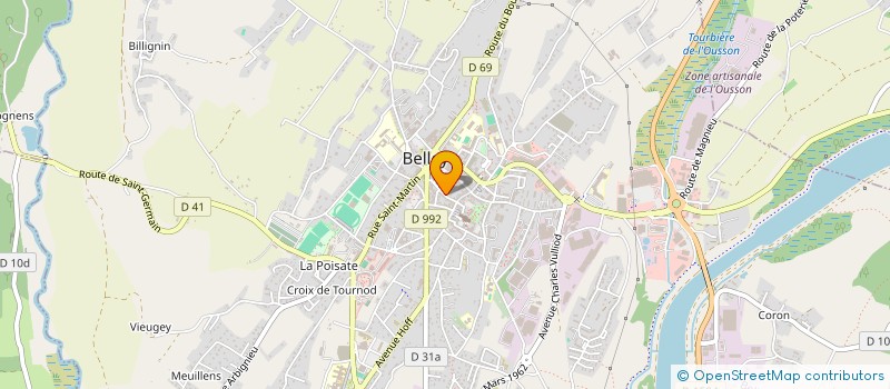 localisation de l'entreprise ASS  ORGANISME ECOLES CATHOLIQUES  BELLEY