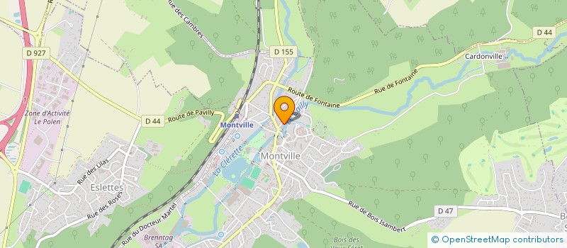 localisation de l'entreprise ASS  ORGANISPORT  MONTVILLE