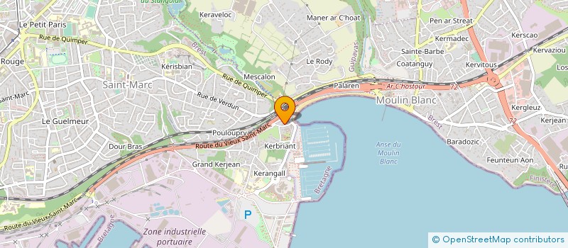 localisation de l'entreprise ASS ORION à BREST