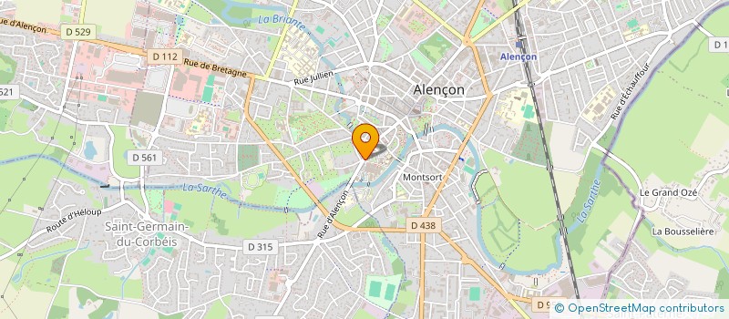 localisation de l'entreprise ASS ORNAISE PREVENTION LUTTE CONTRE SIDA à ALENCON