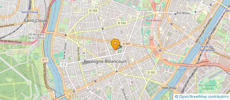localisation de l'entreprise ASS OSIRIS à BOULOGNE-BILLANCOURT
