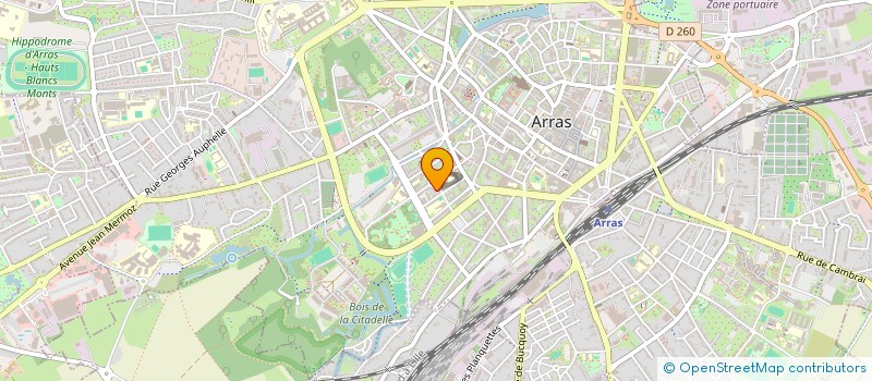 localisation de l'entreprise ASS OSTEO-PRATIQUE à ARRAS