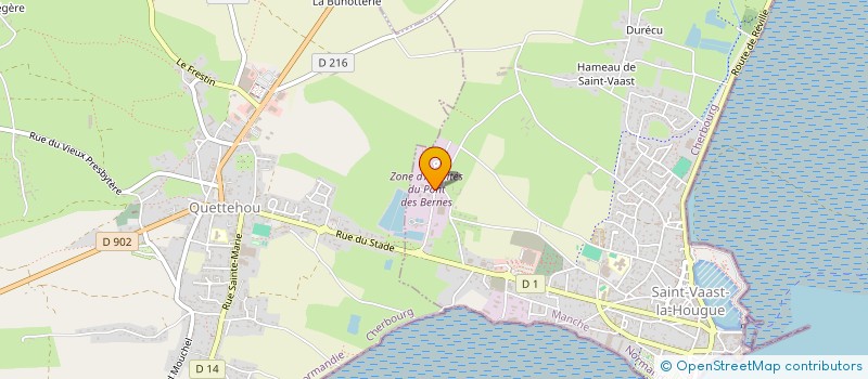 localisation de l'entreprise ASS. OSTREICULTEURS DU PONT DES BERNES  SAINT-VAAST-LA-HOUGUE
