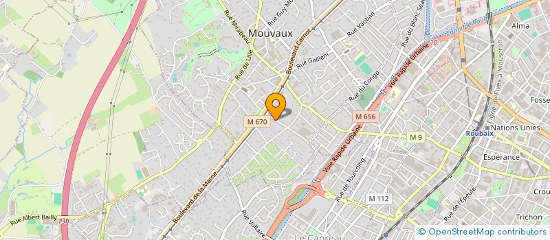 localisation de l'entreprise ASS OVERSOUND  MOUVAUX