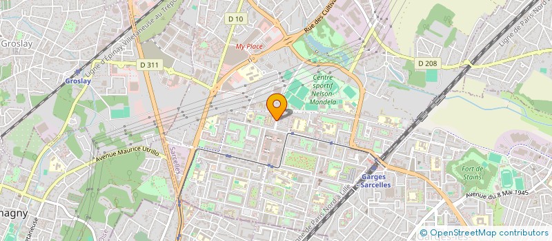 localisation de l'entreprise ASS  P D R C C  SARCELLES