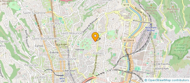 localisation de l'entreprise ASS  PACE POUR AIDER CHERCHONS ENSEMBLE  NICE