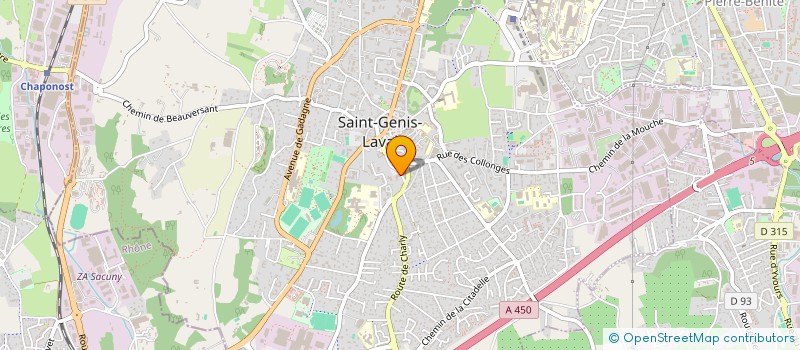 localisation de l'entreprise ASS PAGE A PAGE  SAINT-GENIS-LAVAL