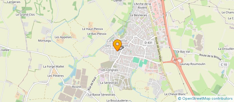 localisation de l'entreprise ASS PAIN CONTRE LA FAIM  LA CHAPELLE-DES-FOUGERETZ