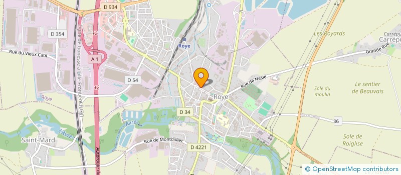 localisation de l'entreprise ASS PAIO ARRONDISSEMENT DE MONTDIDIER à ROYE