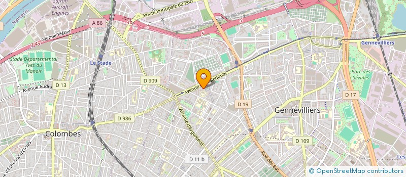 localisation de l'entreprise ASS PAIO ASNIERES ET BOIS COLOMBES à ASNIERES-SUR-SEINE