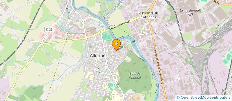 localisation de l'entreprise ASS PAIO RIVES DE SARTHE ALLONNE LA SUZE à ALLONNES