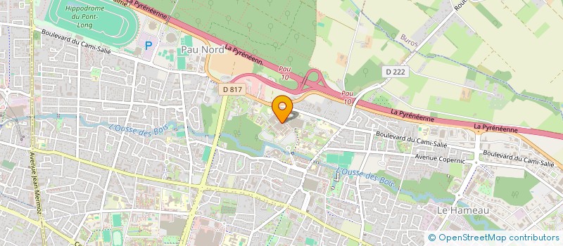 localisation de l'entreprise ASS PALOISE DE RECHERCHE EN IMAGERIE MEDICALE à PAU