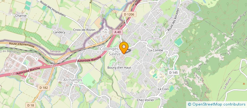 localisation de l'entreprise ASS PALOMA  COLLONGES-SOUS-SALEVE