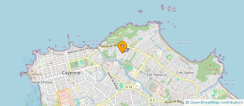 localisation de l'entreprise ASS PANGA  CAYENNE