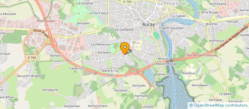 localisation de l'entreprise ASS PAR LES CHEMINS DE RENCONTRE à AURAY