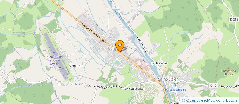 localisation de l'entreprise ASS PARATAGE HANDICAPS à LORP-SENTARAILLE