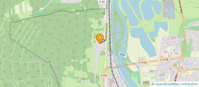 localisation de l'entreprise ASS PARC NATUREL REGIONAL DE LORRAINE  PONT-A-MOUSSON