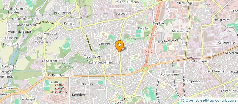 localisation de l'entreprise ASS PAREN ELEVE GARDERIE JEAN ROSTAND à BREST