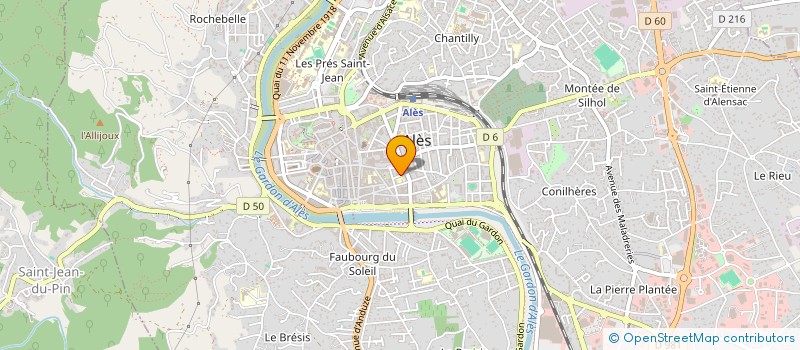 localisation de l'entreprise ASS PARENT D ELEVE EC VEIGAL  ALES